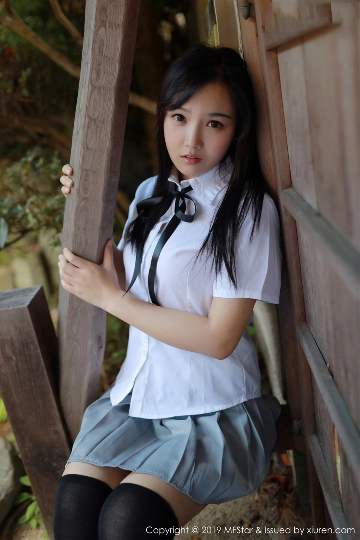 Xrmnw.Com[MFStar模范学院]Vol.193_女神徐微微miar日本旅拍户外学生JK制服清爽迷人写真40P