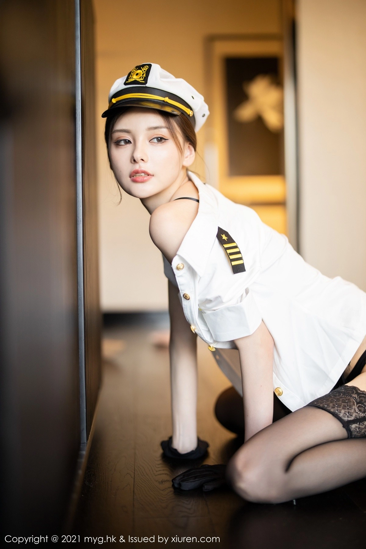 Xrmnw.Com[MyGirl美媛馆]Vol.539_嫩模小夕juju私房女警主题皮内衣配黑色蕾丝袜极致魅惑写真91P