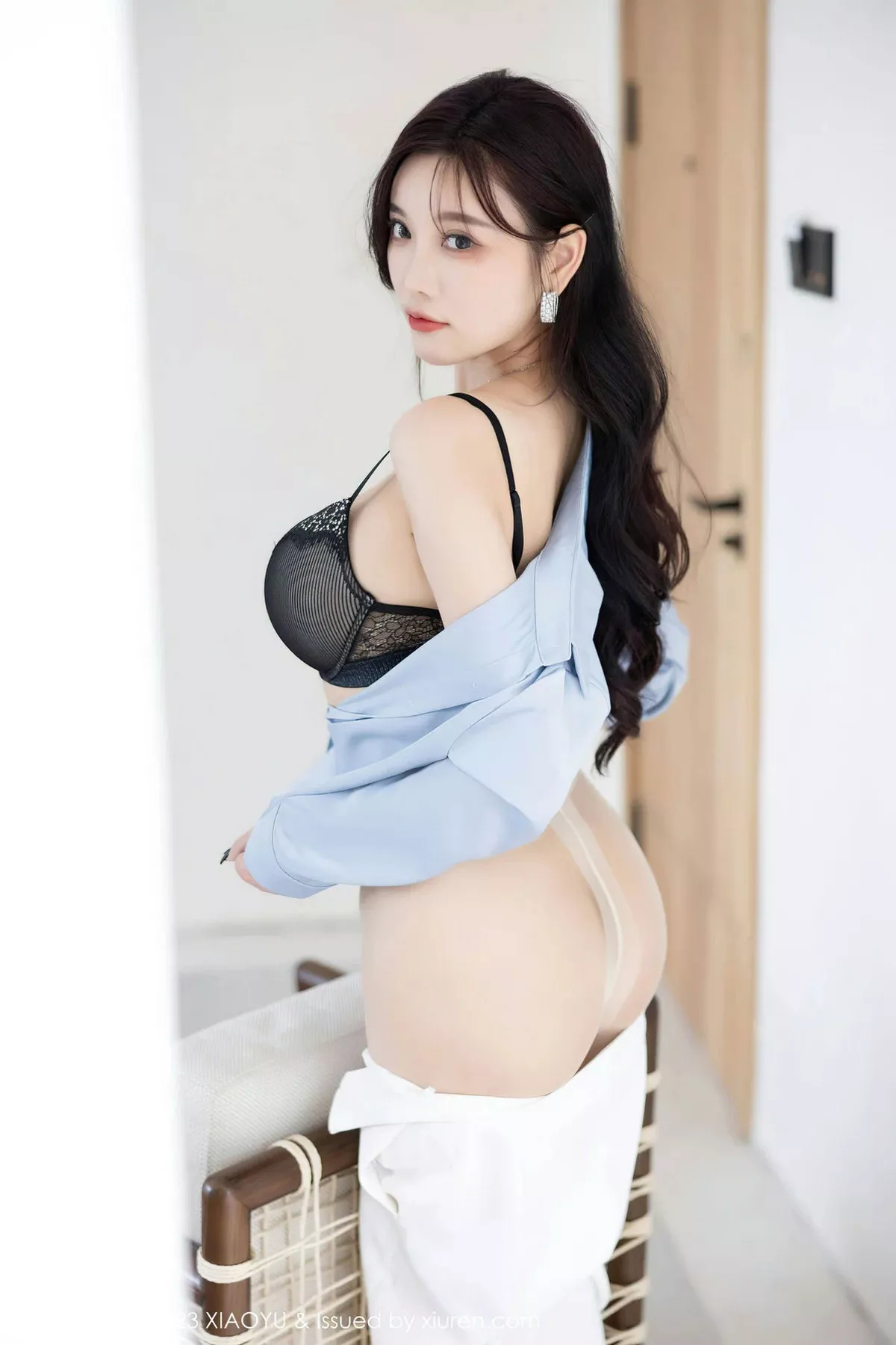 Xrmnw.Com[XiaoYu画语界]Vol.1065_女神杨晨晨Yome脱OL制服露黑色轻透内衣配超薄肉丝诱惑写真85P