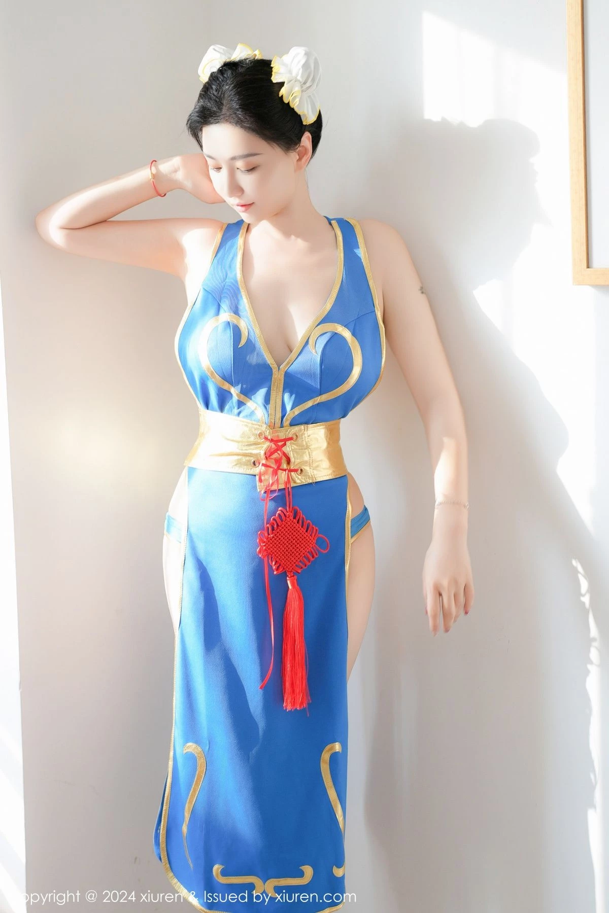 Xrmnw.Com[XiuRen秀人网]No.9252_模特雅茹老师性感蓝色COSPLAY服饰秀白嫩柔美身姿诱惑写真61P